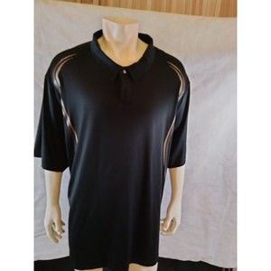 Men's Big And Tall 5XLT Russell DRI power Wicking training Athletic Black & Grey